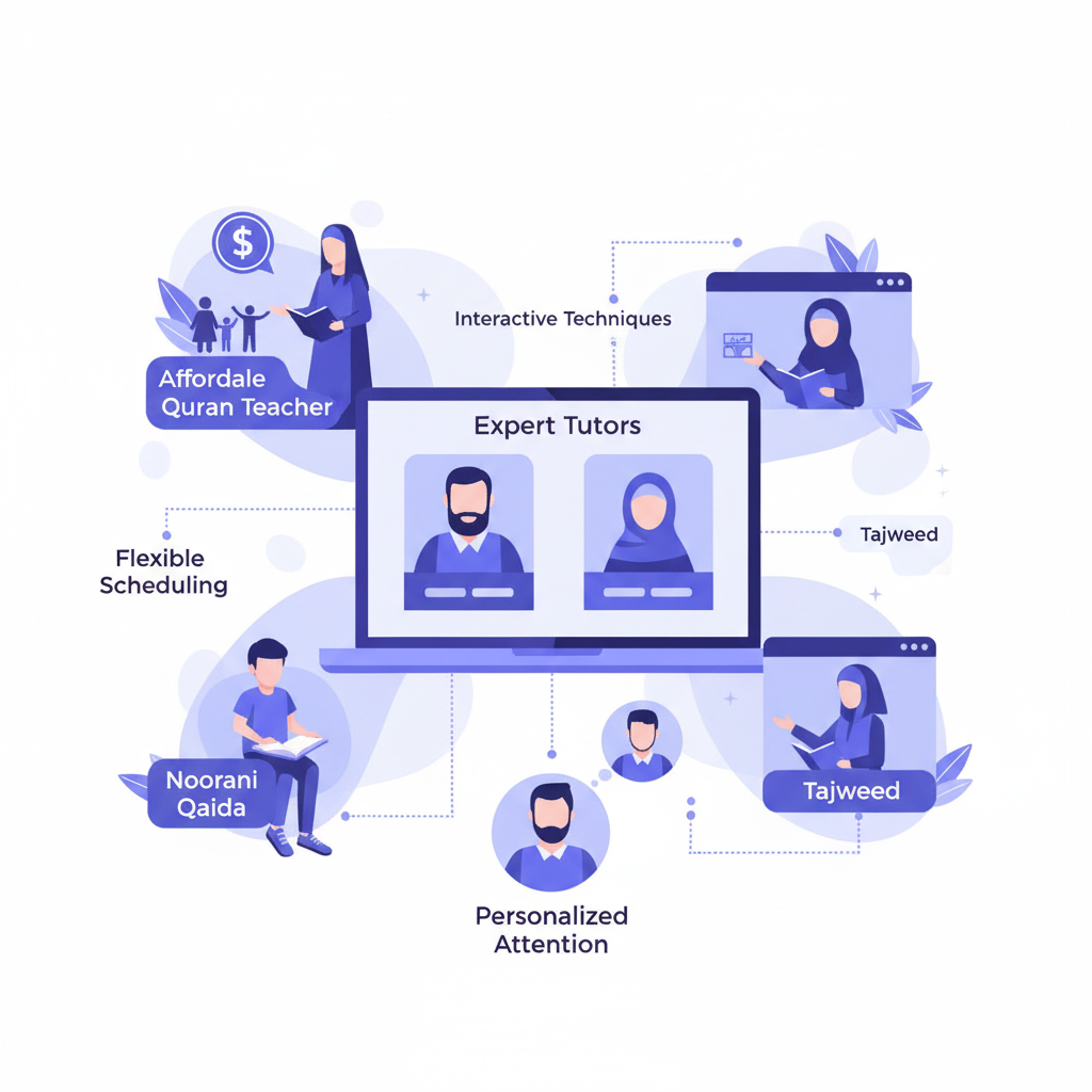 Certified Quran tutors in Dearborn offering personalized online Quran classes for kids, adults, and women with flexible schedules and expert guidance.
